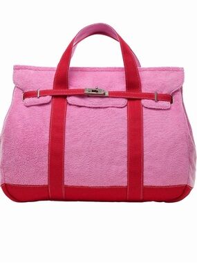 Small Sunwin Madaket Terry and Cotton Canvas Tote Handbag
